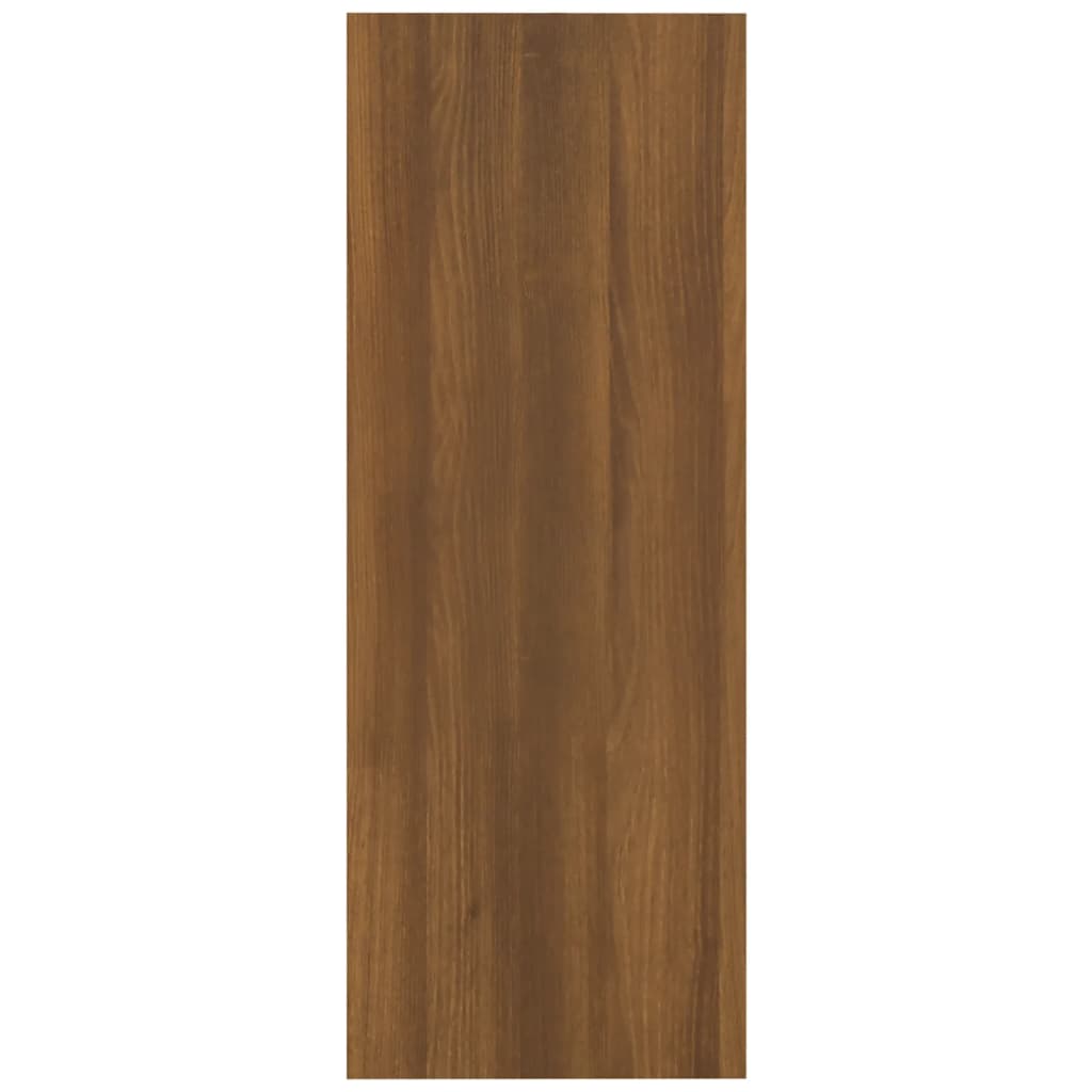 Wandtafel 105x30x80 cm bewerkt hout bruin eikenkleur