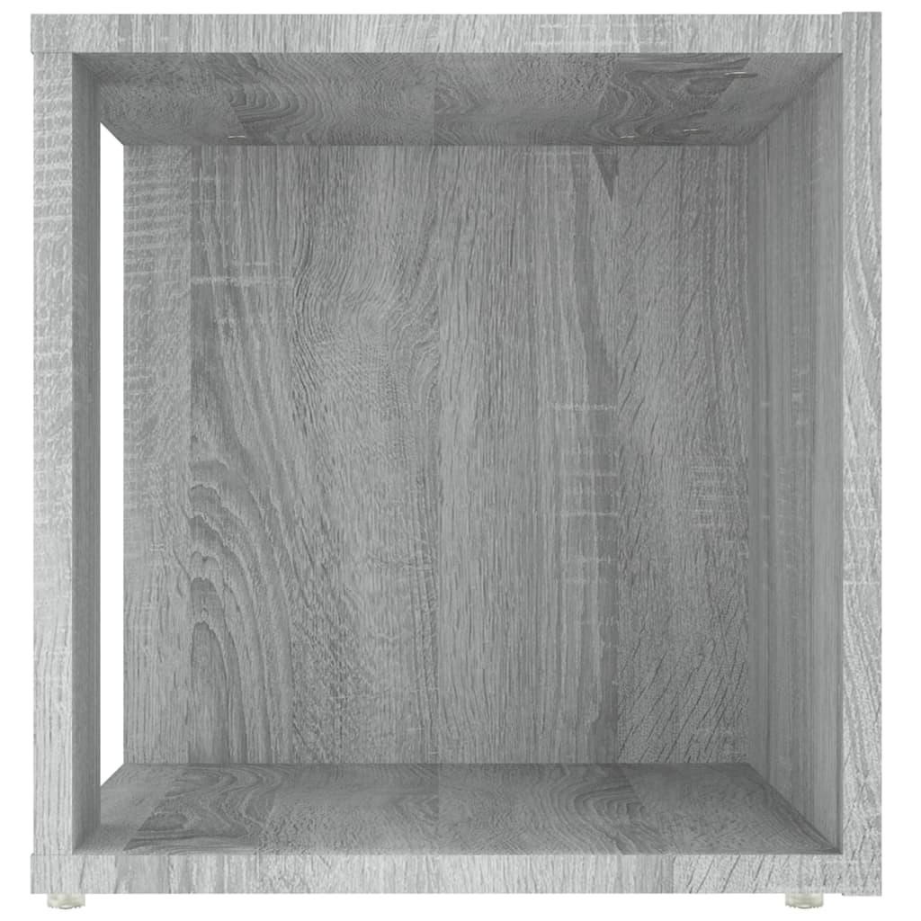 Bijzettafel 33x33x34,5 cm bewerkt hout grijs sonoma eikenkleur