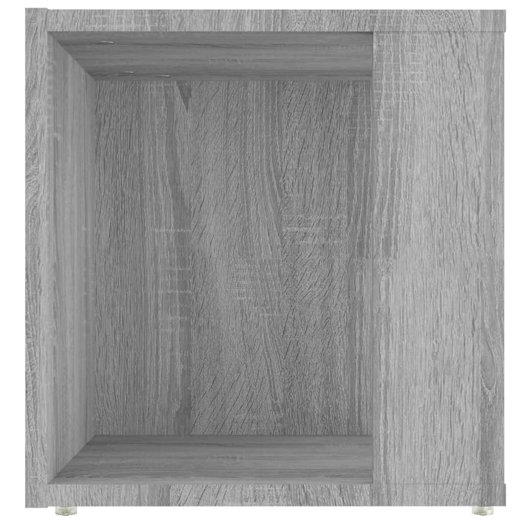 Bijzettafel 33x33x34,5 cm bewerkt hout grijs sonoma eikenkleur