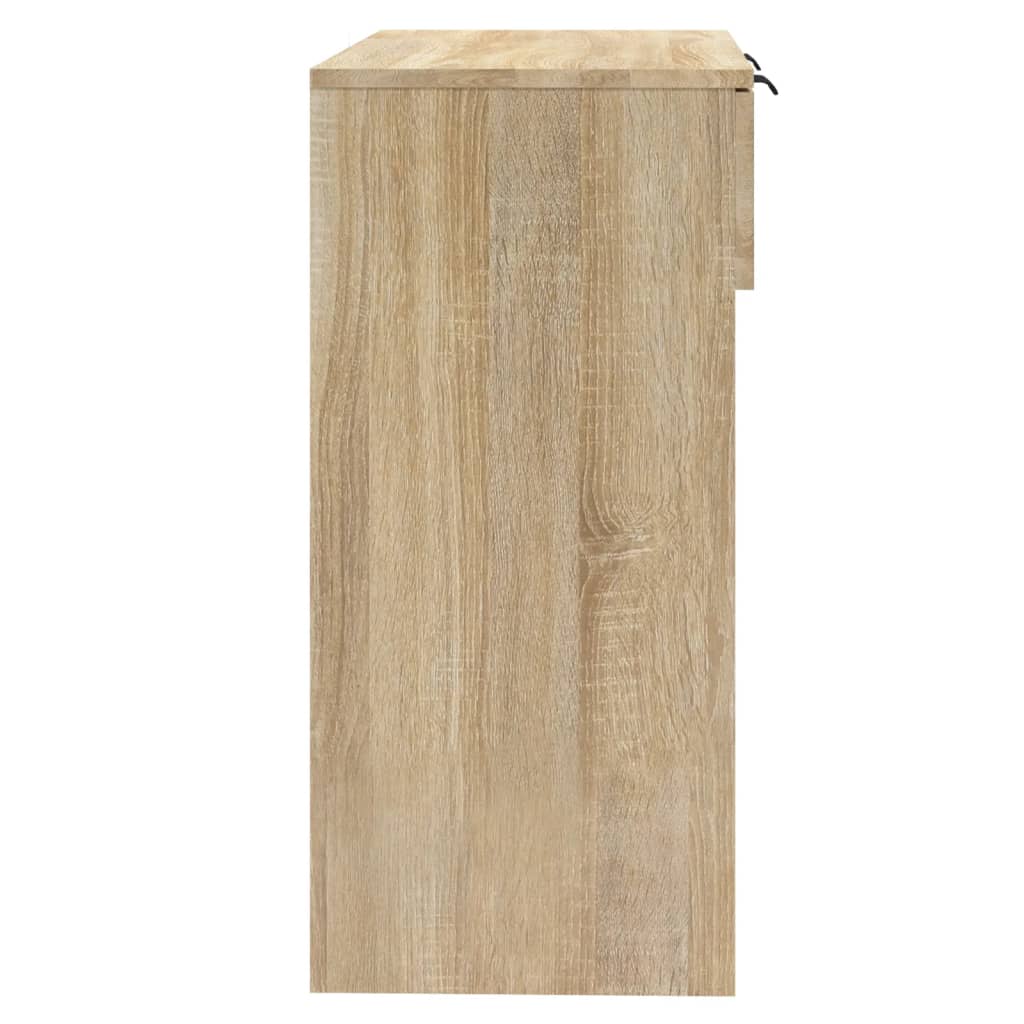 Wandtafel 90x36x75 cm bewerkt hout sonoma eikenkleurig