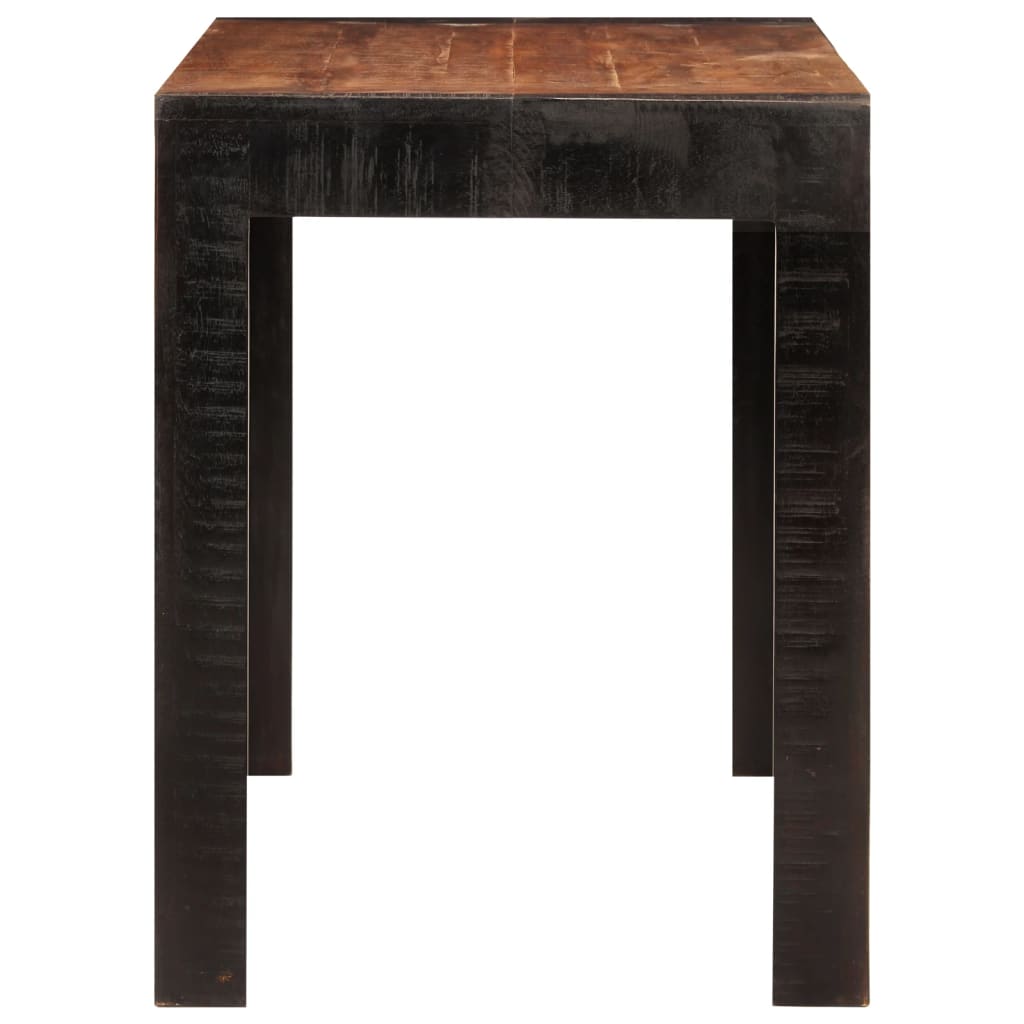 Eettafel 120x60x76 cm massief mangohout honingbruin