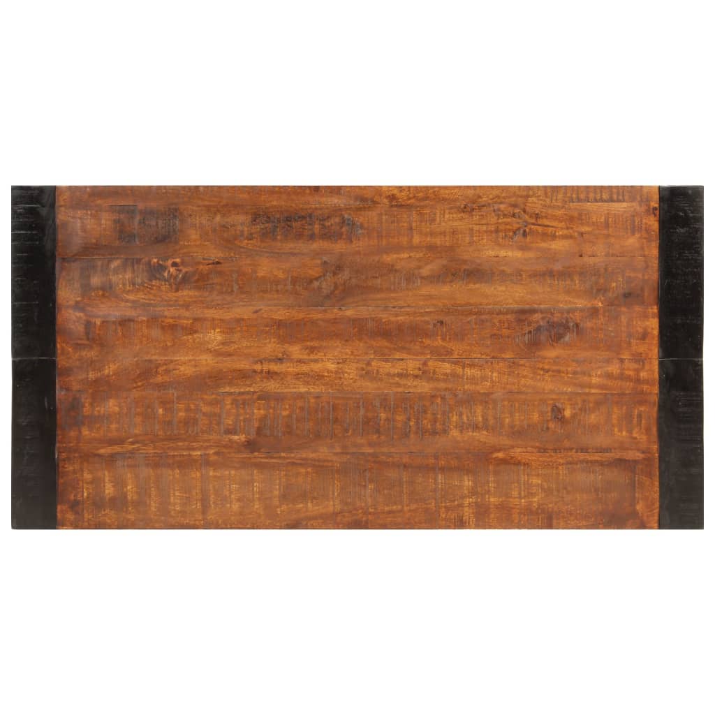 Eettafel 120x60x76 cm massief mangohout honingbruin