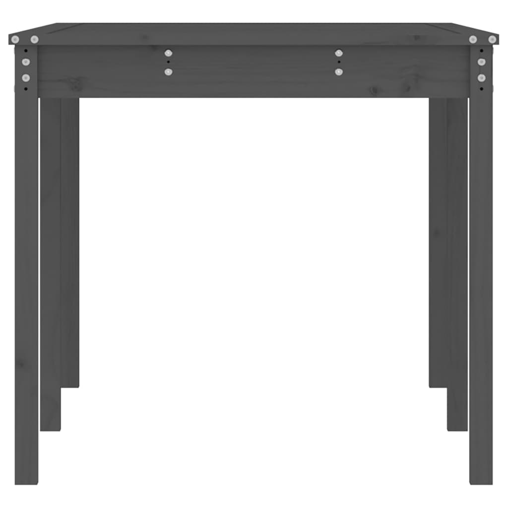 Tuintafel 159,5x82,5x76 cm massief grenenhout grijs