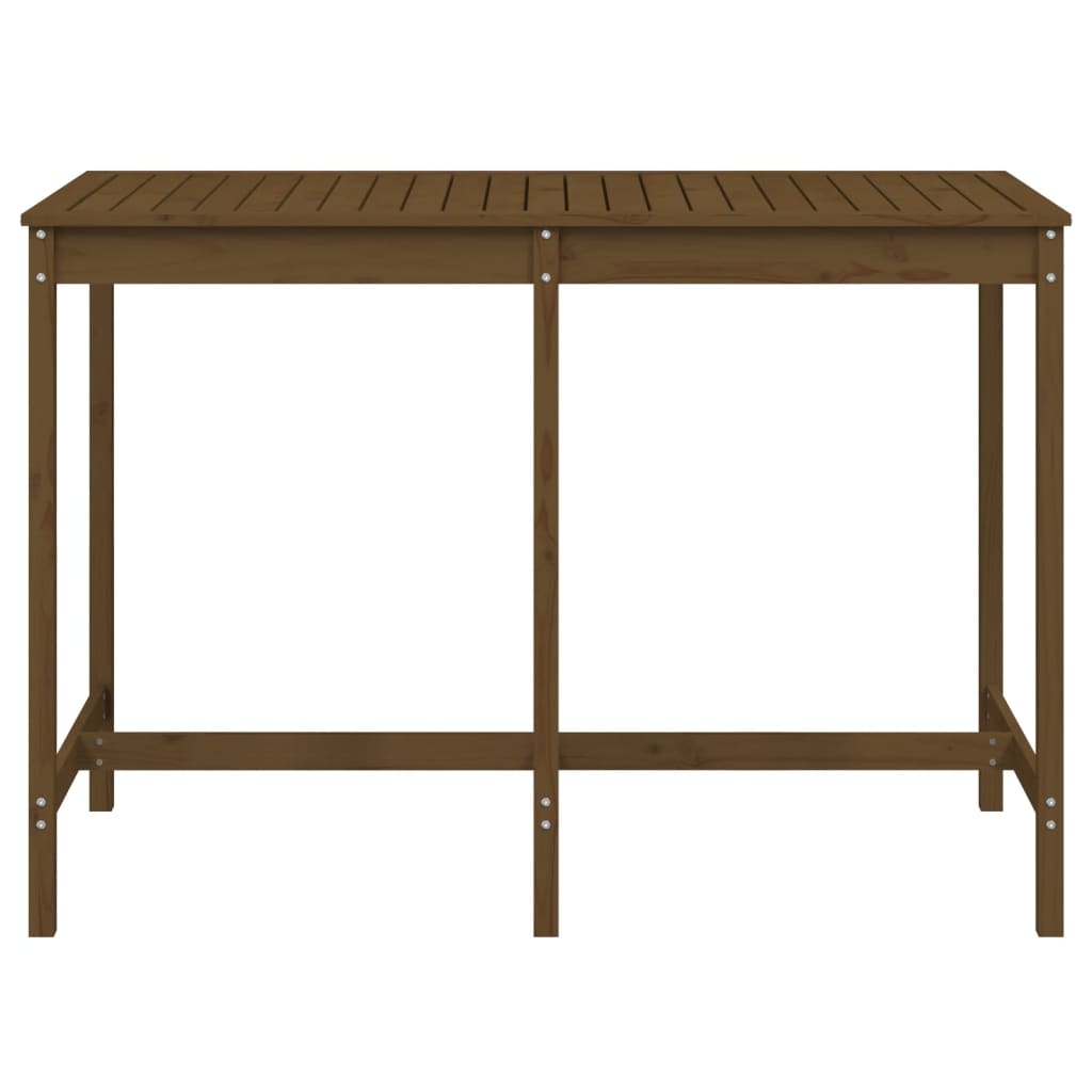 Tuintafel 159,5x82,5x110 cm massief grenenhout honingbruin