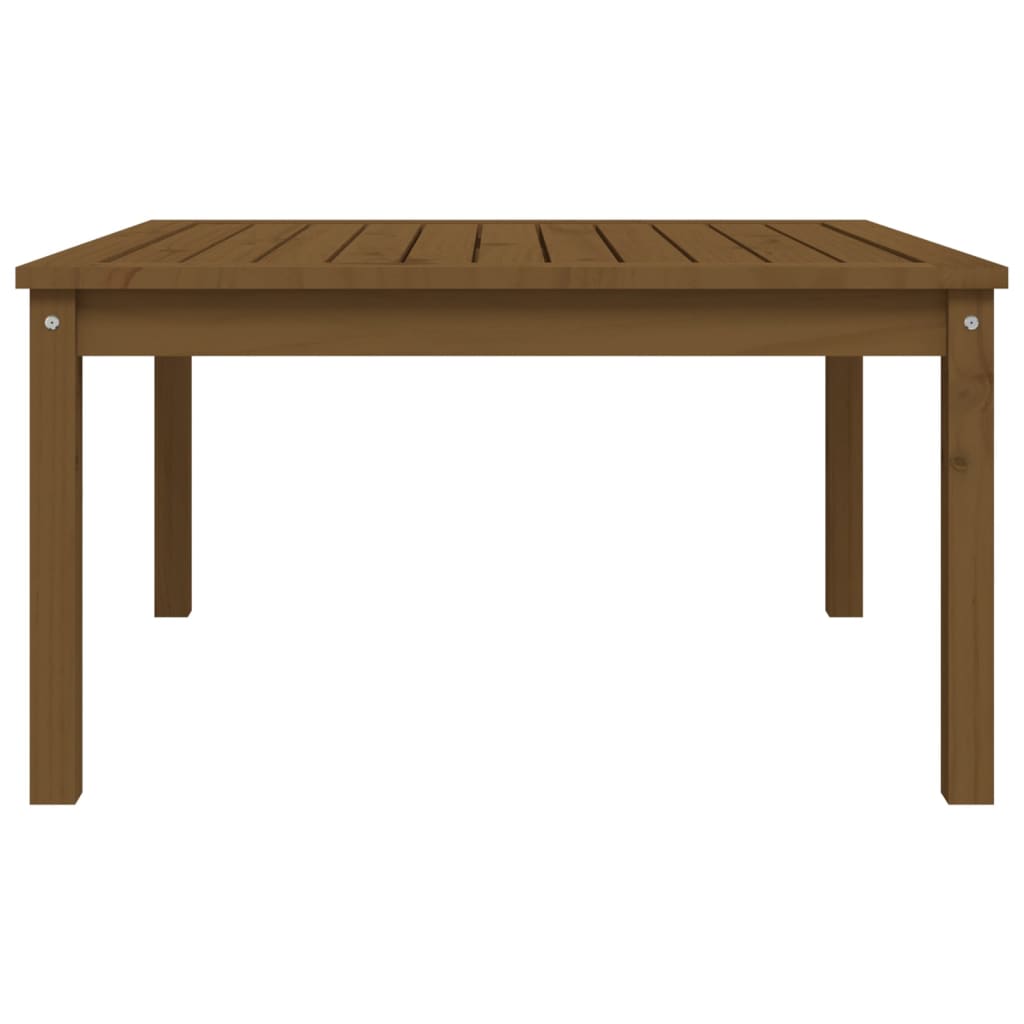 Tuintafel 82,5x82,5x45 cm massief grenenhout honingbruin