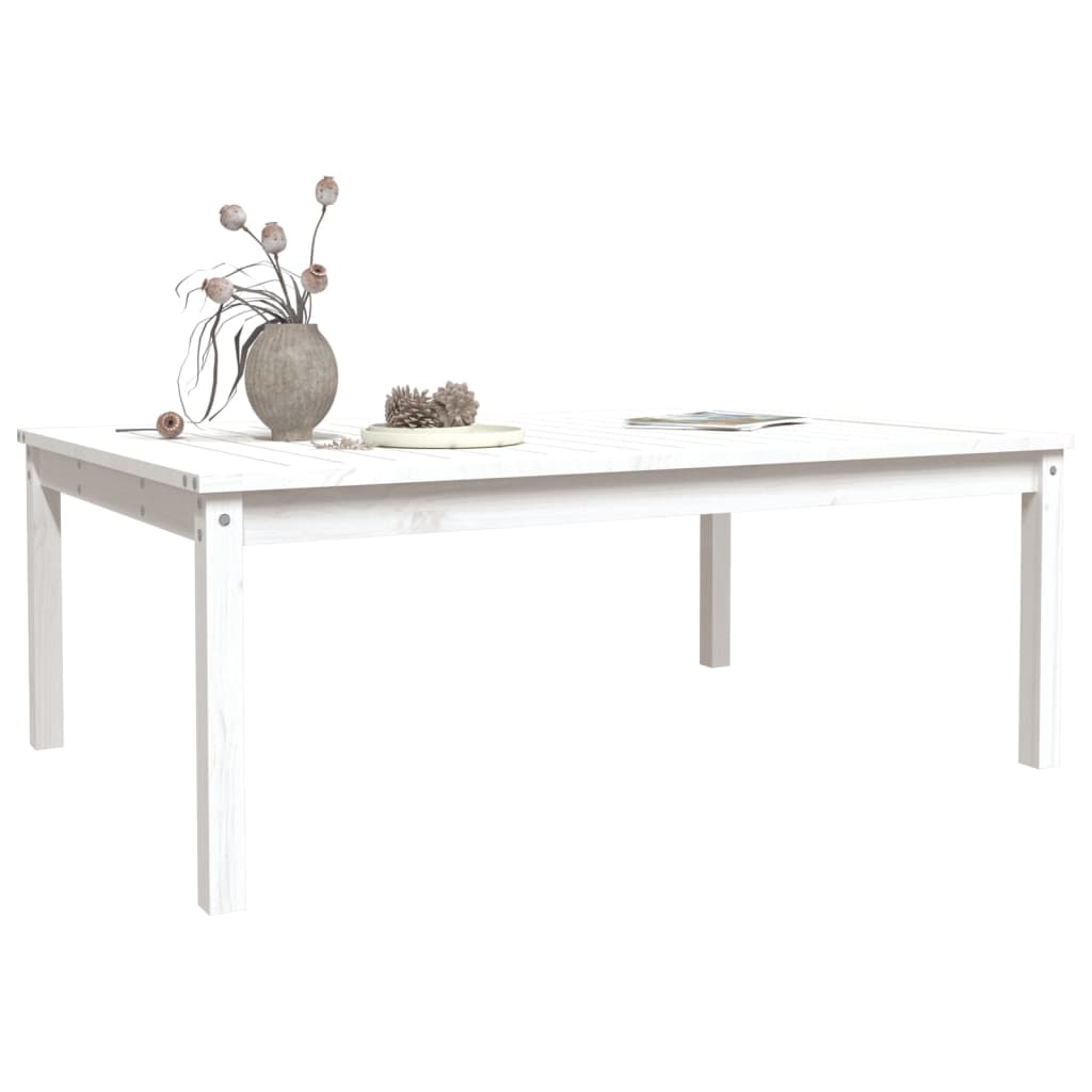 Tuintafel 121x82,5x45 cm massief grenenhout wit