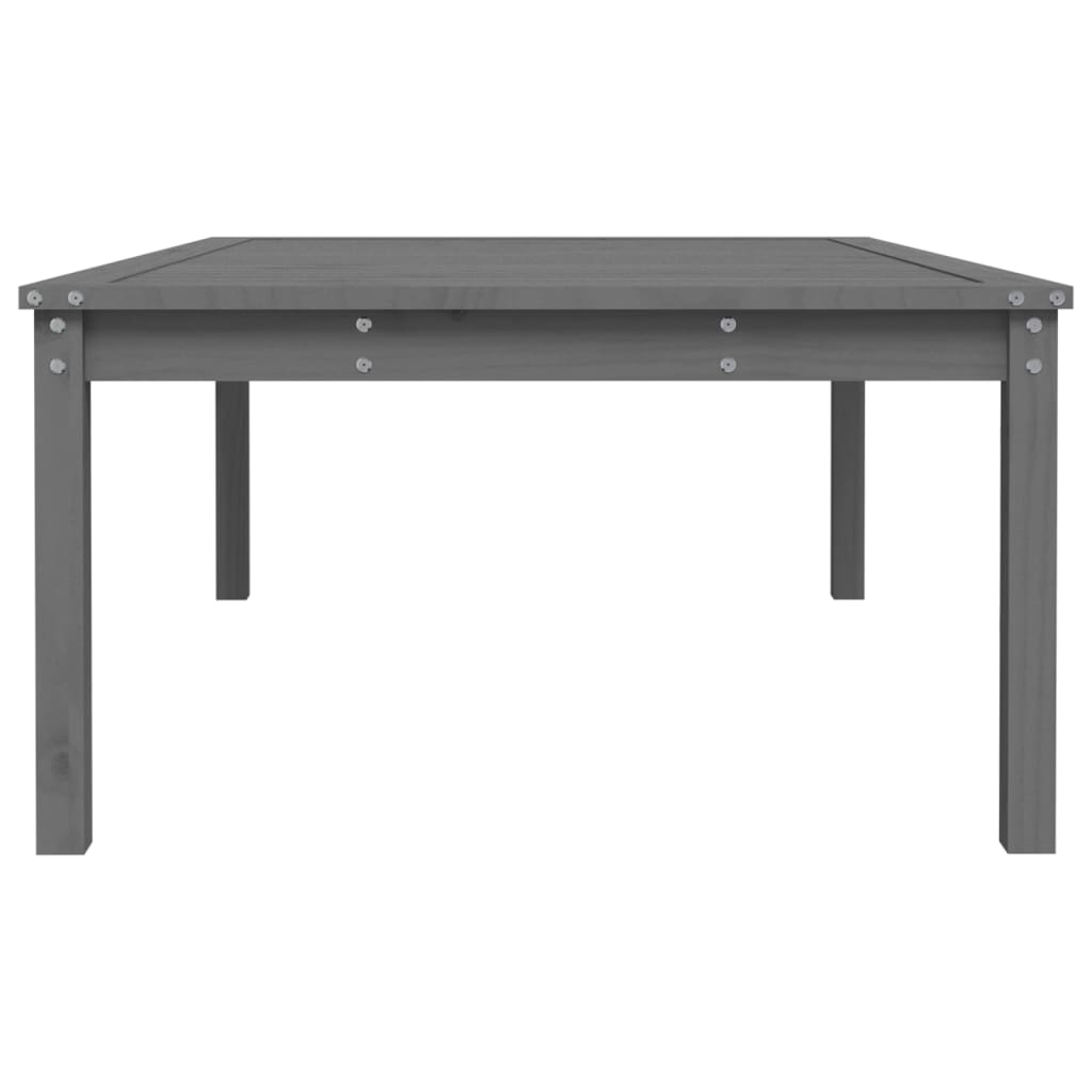 Tuintafel 121x82,5x45 cm massief grenenhout grijs