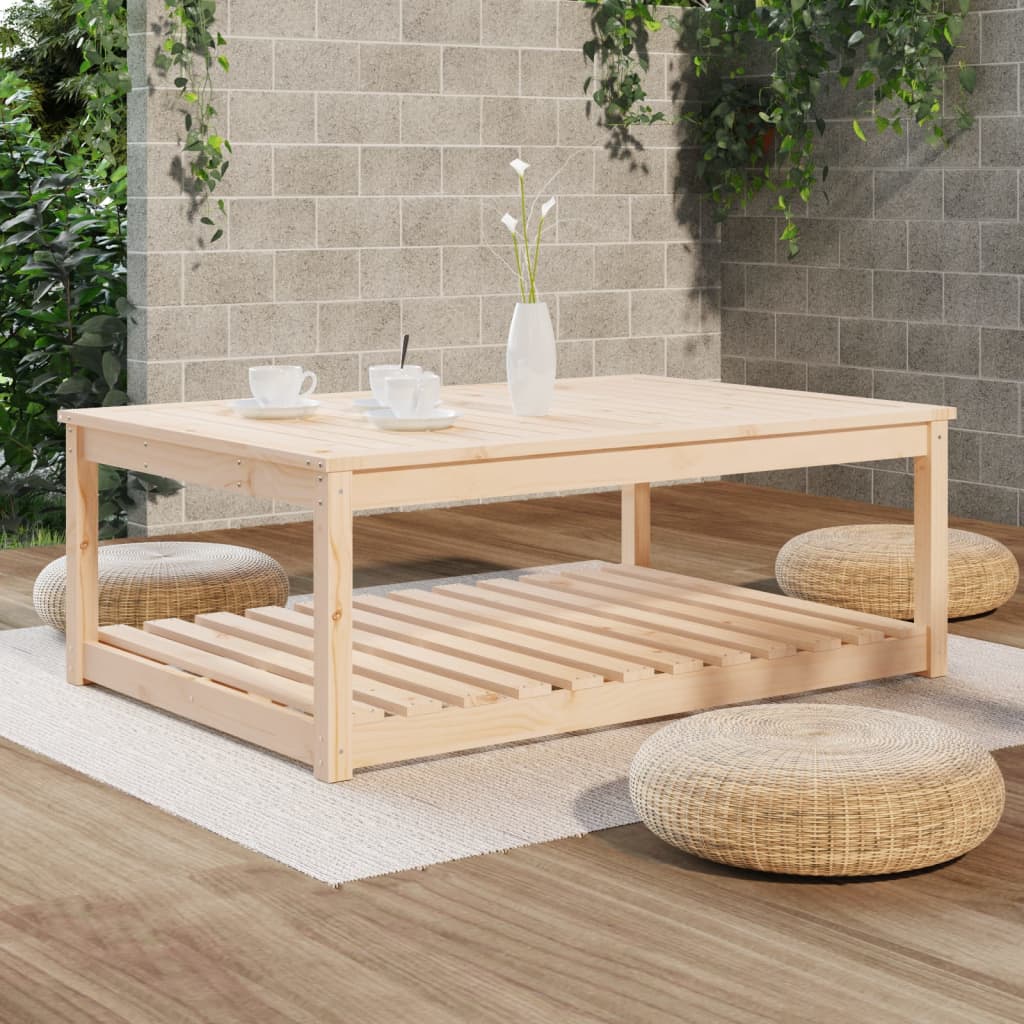 Tuintafel 121x82,5x45 cm massief grenenhout