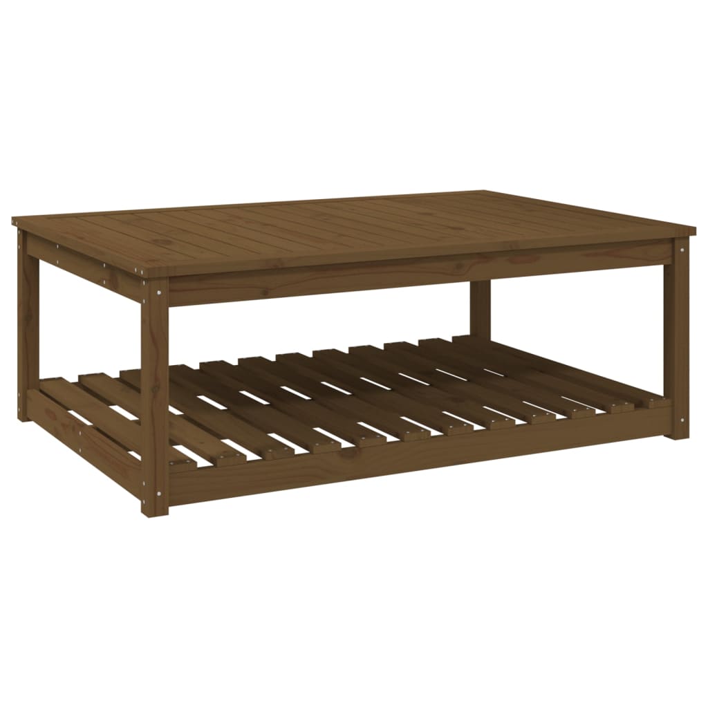 Tuintafel 121x82,5x45 cm massief grenenhout honingbruin