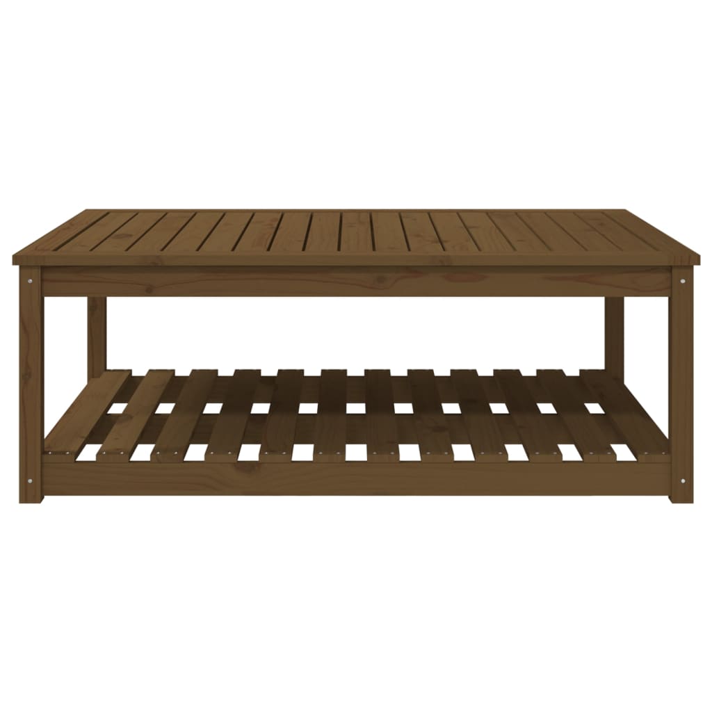 Tuintafel 121x82,5x45 cm massief grenenhout honingbruin