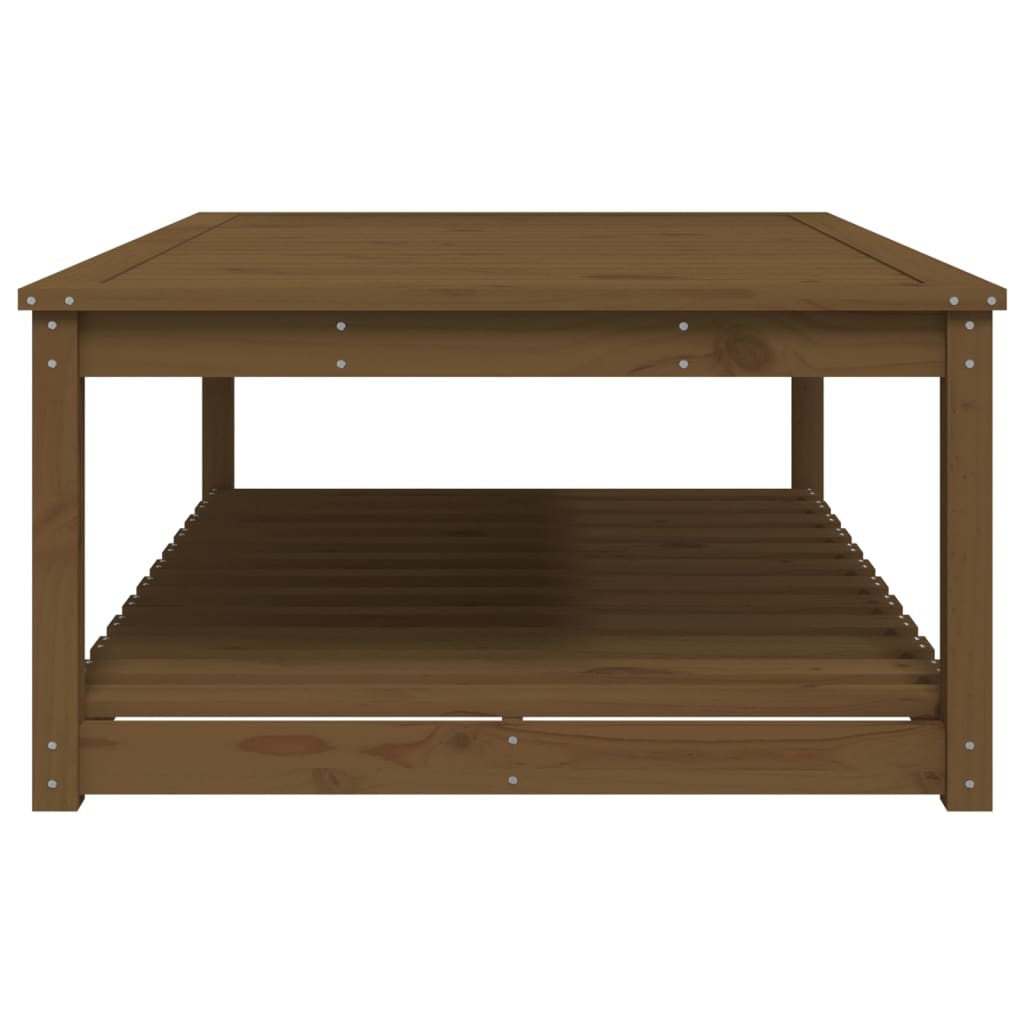 Tuintafel 121x82,5x45 cm massief grenenhout honingbruin