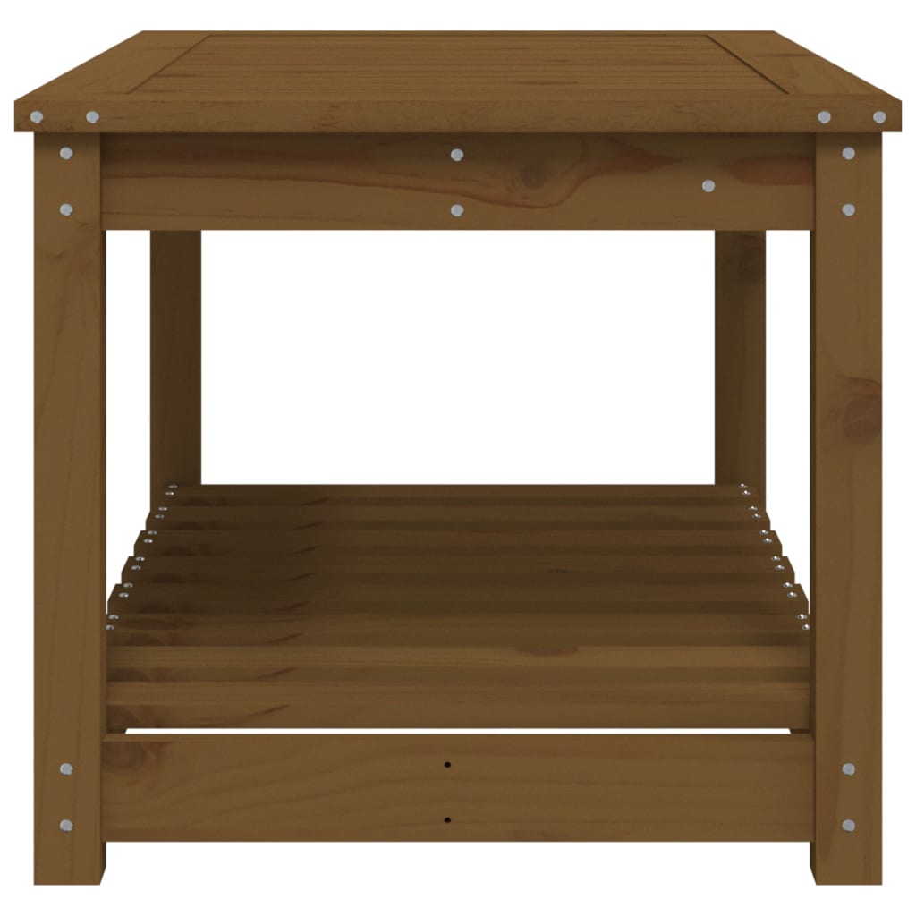 Tuintafel 82,5x50,5x45 cm massief grenenhout honingbruin