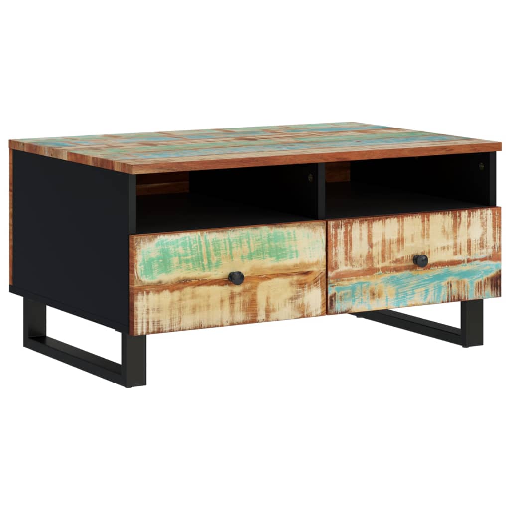 Salontafel 80x54x40 cm massief gerecycled hout en bewerkt hout