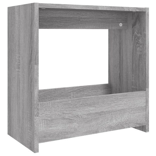 Bijzettafel 50x26x50 cm bewerkt hout grijs sonoma eikenkleurig