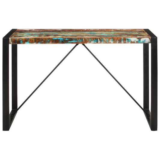 Eettafel 120x55x76 cm massief gerecycled hout