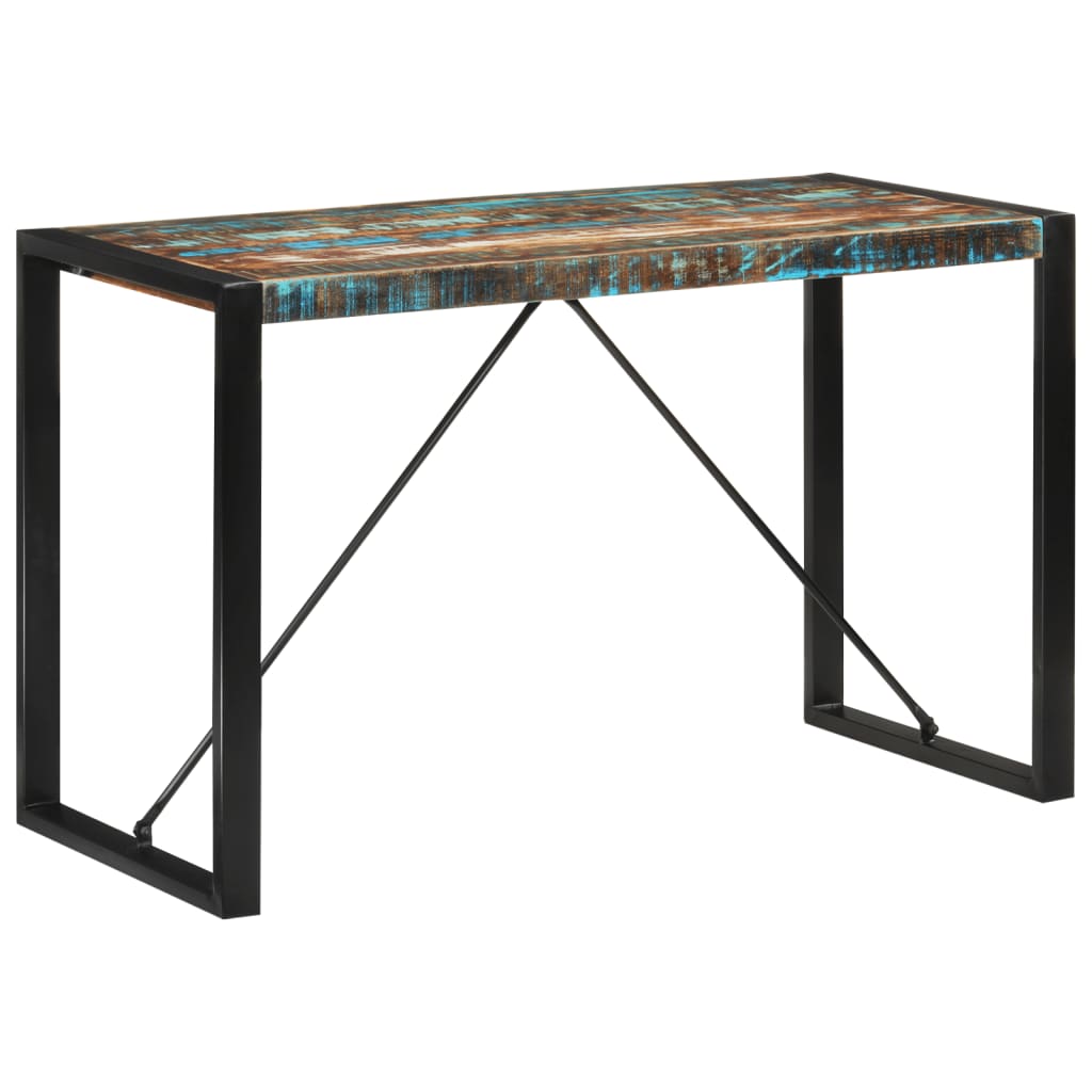 Eettafel 120x55x76 cm massief gerecycled hout