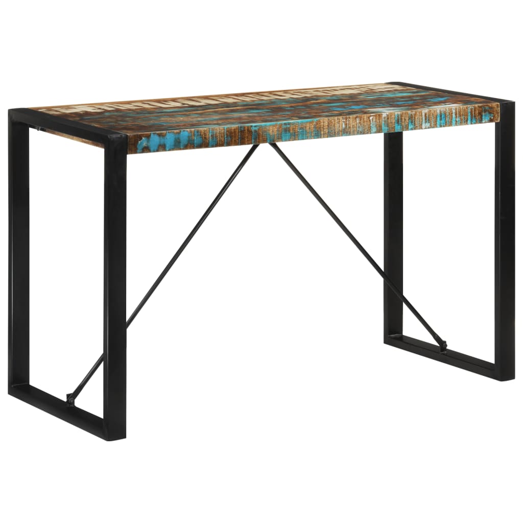 Eettafel 120x55x76 cm massief gerecycled hout