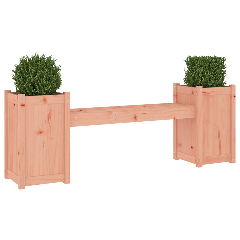 Bankje met plantenbakken 180x36x63 cm grenenhout douglas