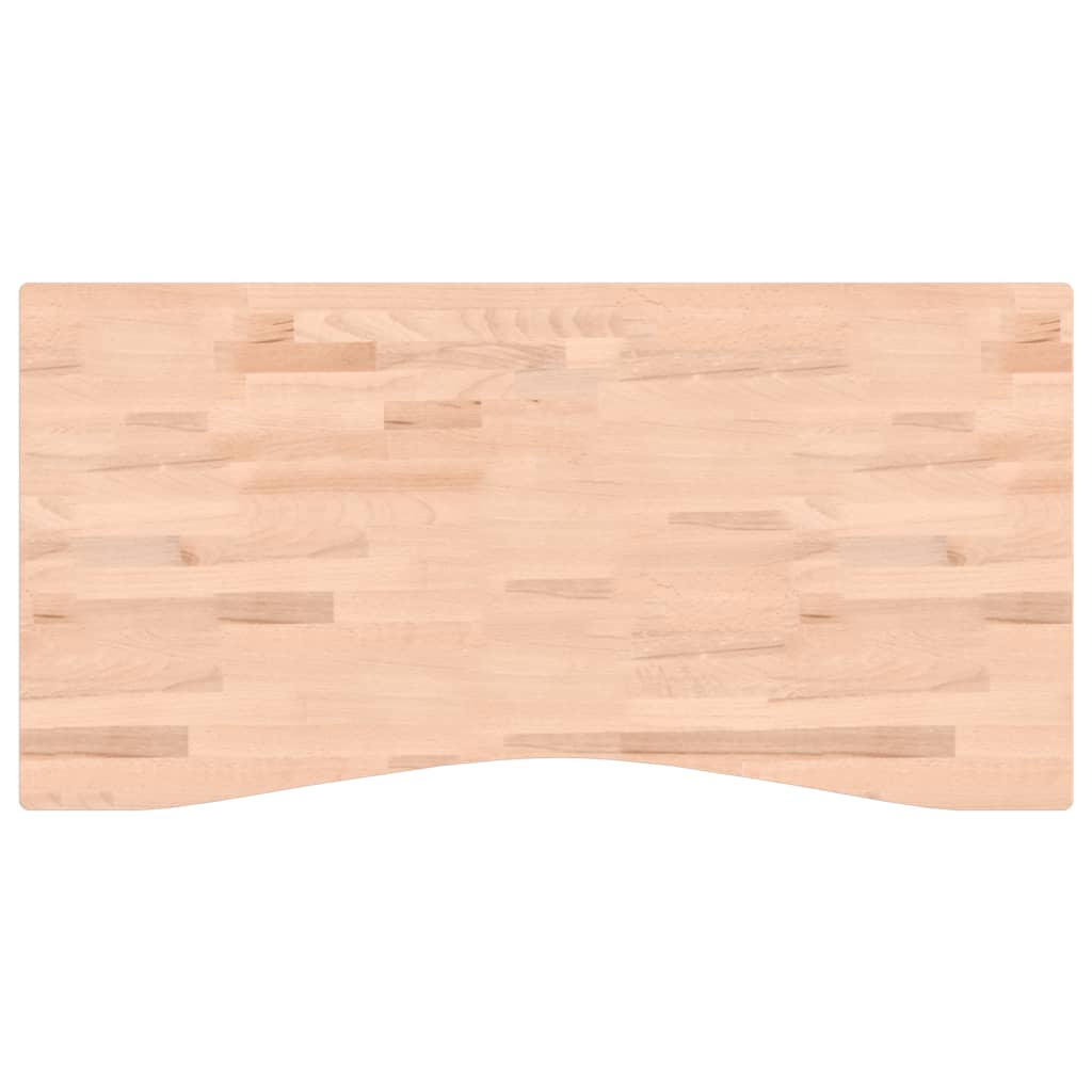 Bureaublad 110x(50-55)x2,5 cm massief beukenhout