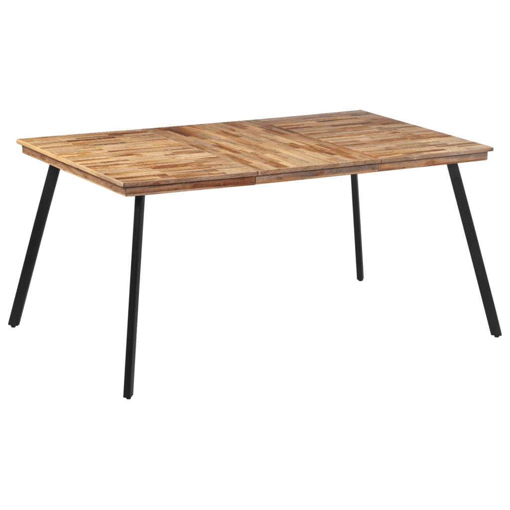 Eettafel 169x98,5x76 cm massief teakhout