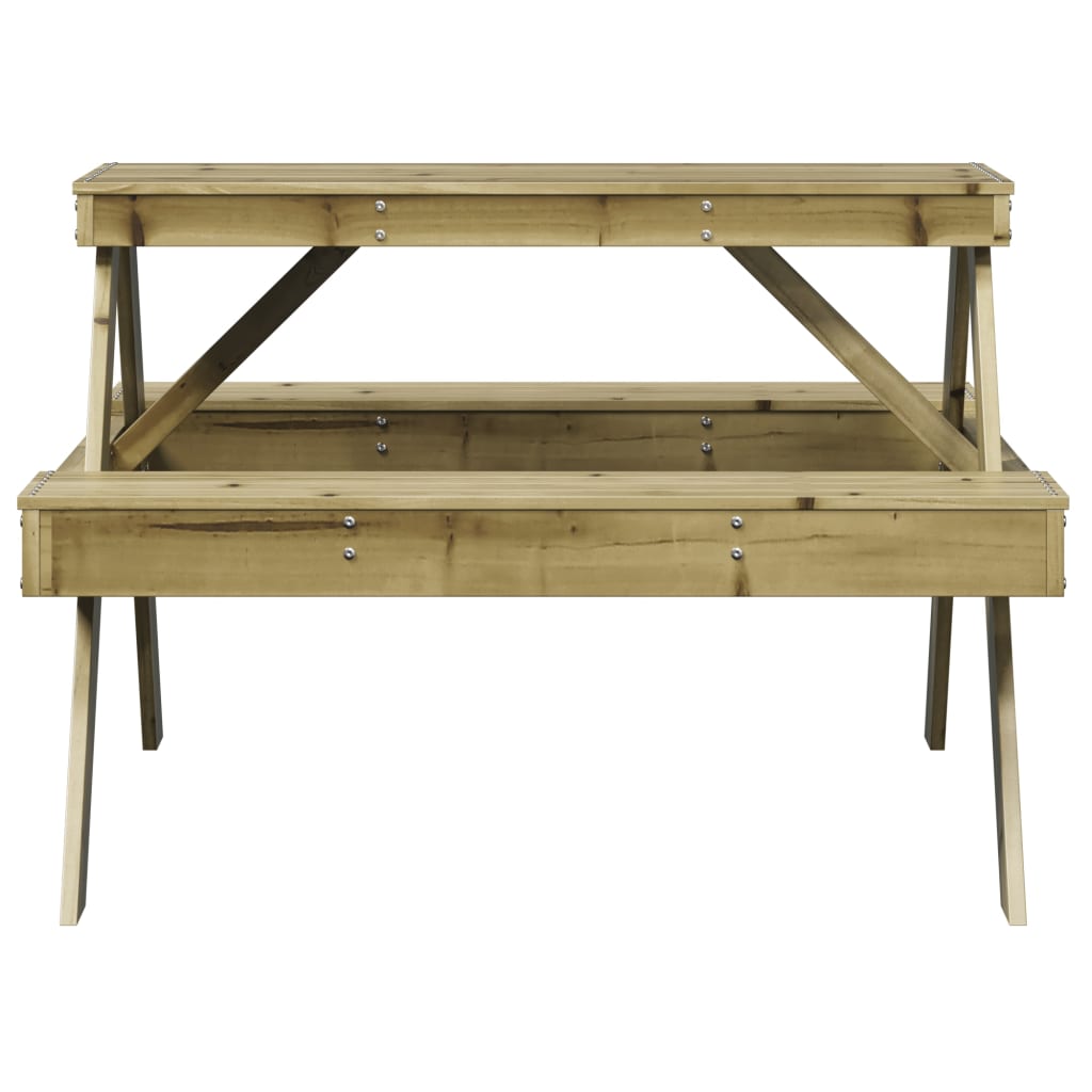 Picknicktafel 105x134x75 cm geïmpregneerd grenenhout