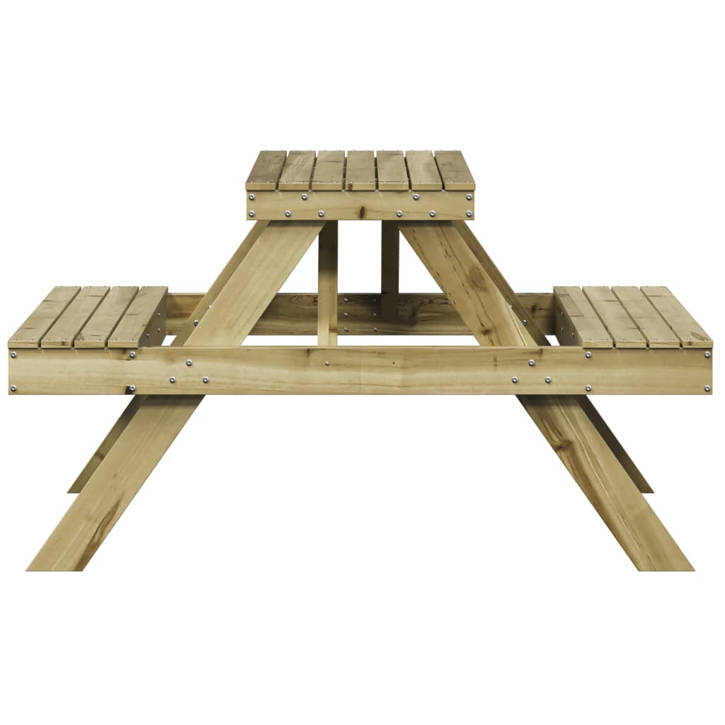 Picknicktafel 105x134x75 cm geïmpregneerd grenenhout