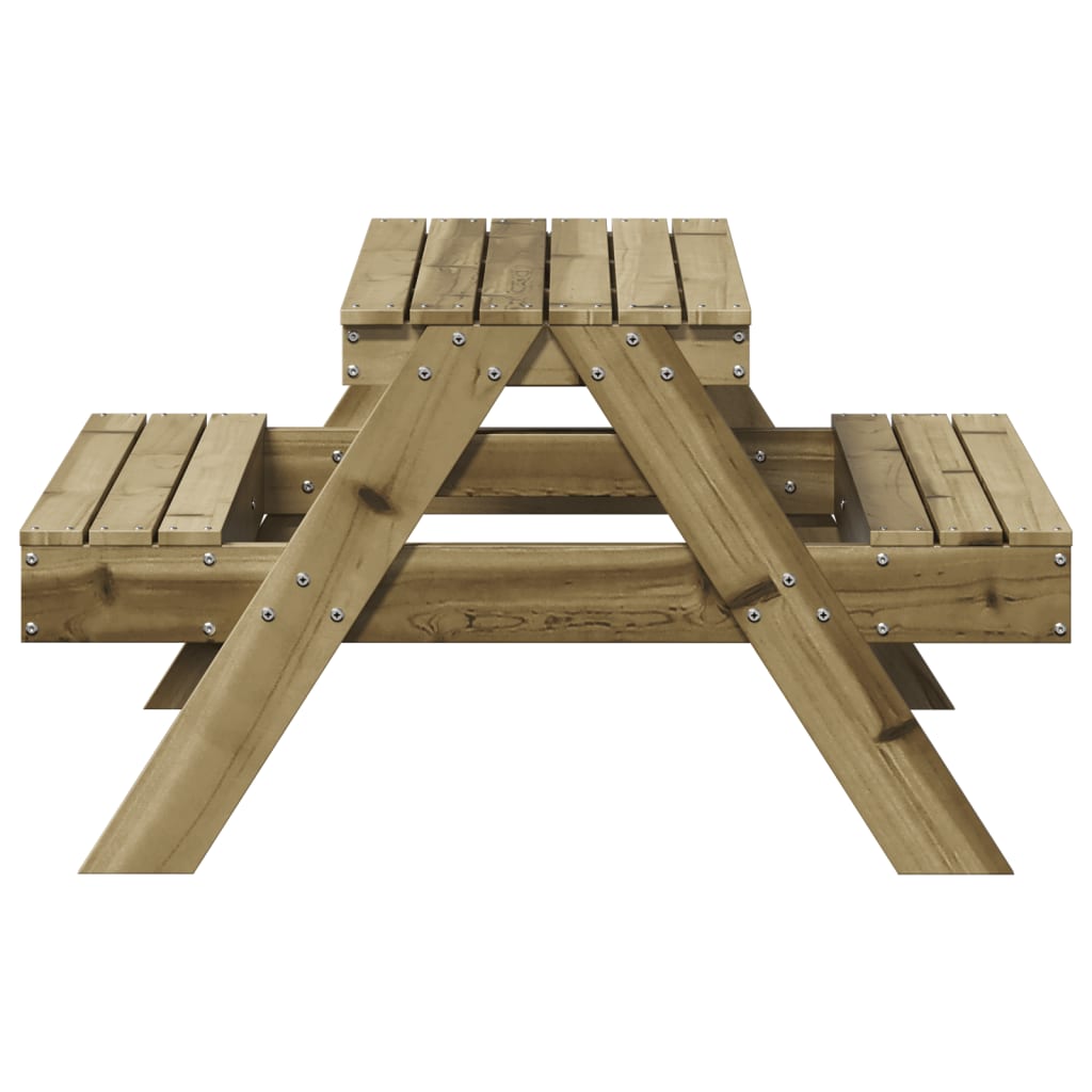 Picknicktafel voor kinderen 88x97x52 cm geïmpregneerd hout