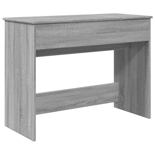 Kaptafel met spiegel 100x45x76 cm grijs sonoma eikenkleurig