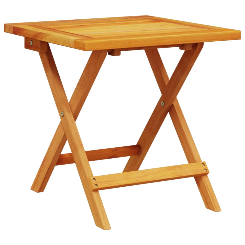 Tuinstoelen 2 st inklapbaar met tafel massief hout zwart