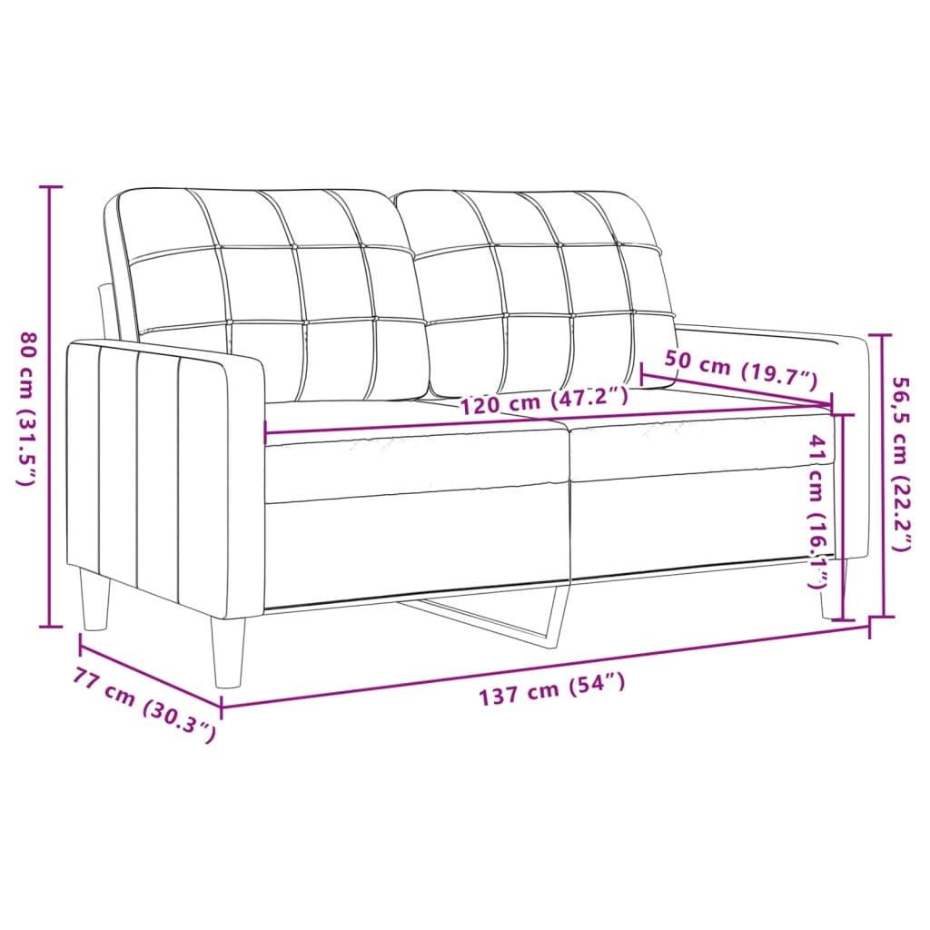 2-delige Loungeset met kussens en bolsters fluweel roze