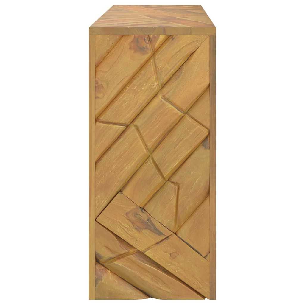 Wandtafel 110x35x75 cm massief teakhout