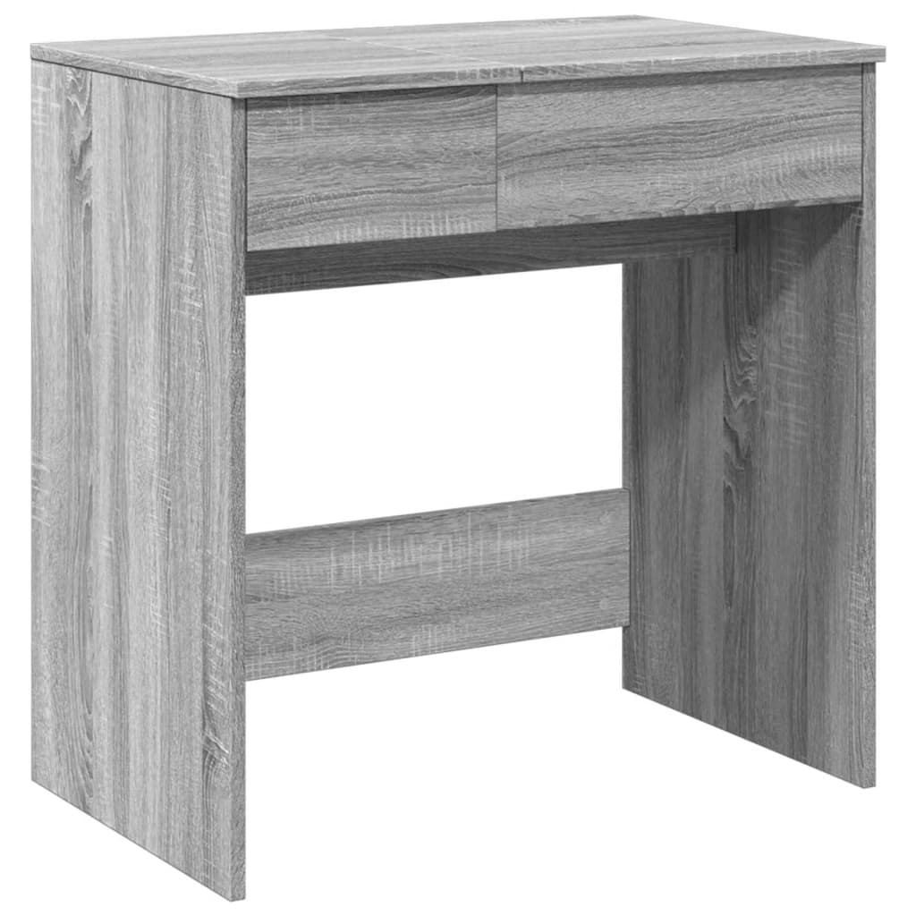 Kaptafel met spiegel 73x46,5x120 cm grijs sonoma