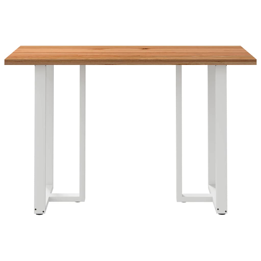 Eettafel rechthoekig 180x80x102 cm massief eikenhout lichtbruin