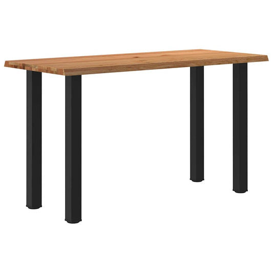 Eettafel rechthoekig 180x80x92 cm massief eikenhout lichtbruin