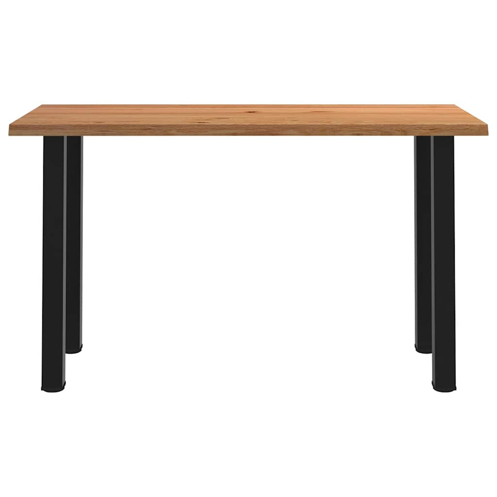 Eettafel rechthoekig 180x80x92 cm massief eikenhout lichtbruin