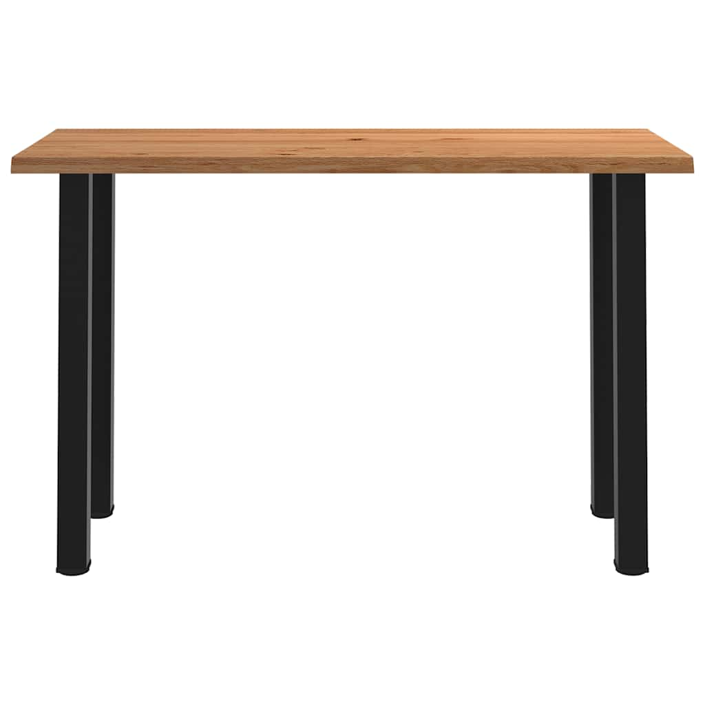 Eettafel rechthoekig 180x80x112 cm massief eikenhout lichtbruin