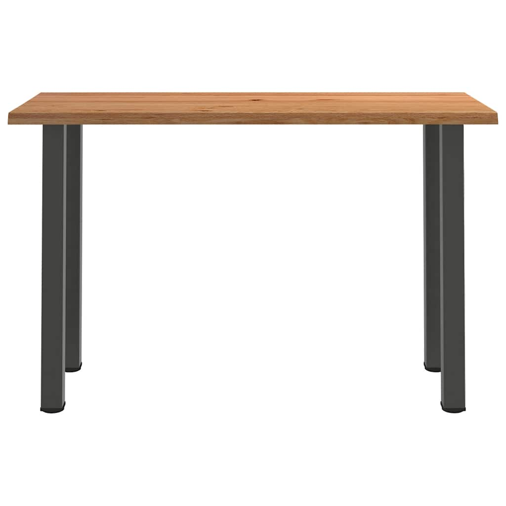 Eettafel rechthoekig 180x80x112 cm massief eikenhout lichtbruin