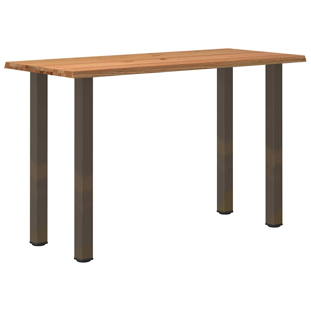 Eettafel rechthoekig 180x80x112 cm massief eikenhout lichtbruin