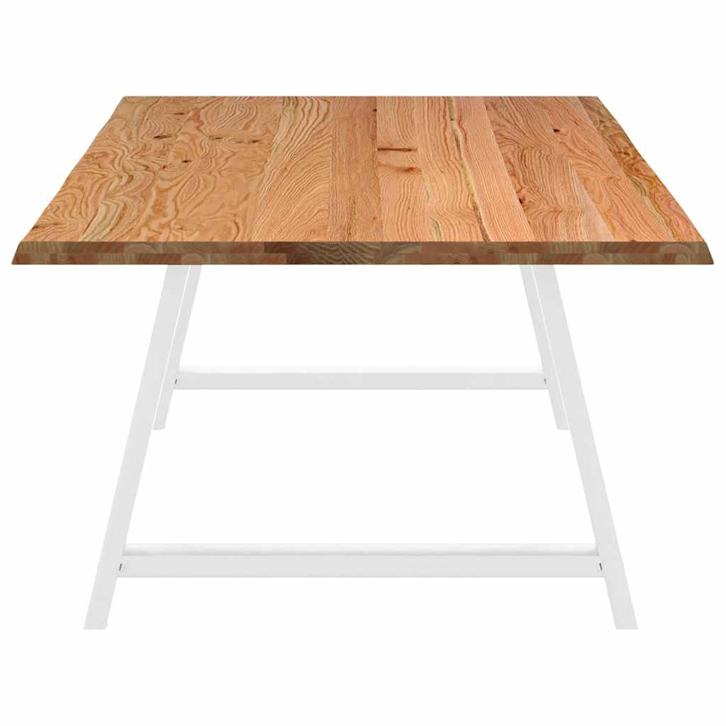 Eettafel rechthoekig 200x120x74 cm massief eikenhout lichtbruin