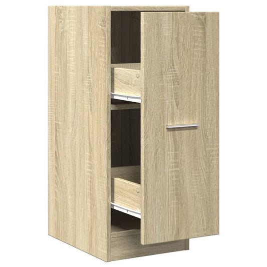 Apothekerskast 30x41x77,5 cm bewerkt hout sonoma eikenkleurig