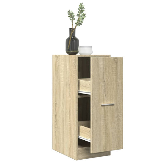 Apothekerskast 30x41x77,5 cm bewerkt hout sonoma eikenkleurig