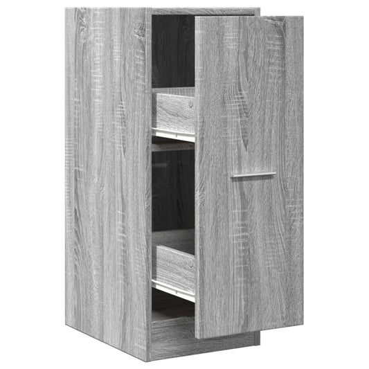 Apothekerskast 30x41x77,5 cm bewerkt hout grijs sonoma eiken