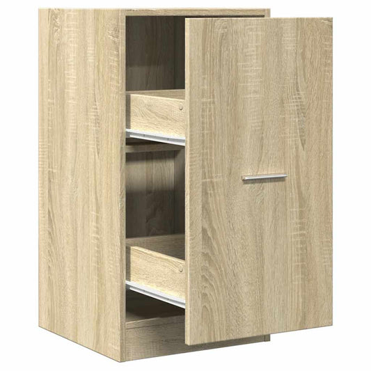 Apothekerskast 40x41x77,5 cm bewerkt hout sonoma eikenkleurig