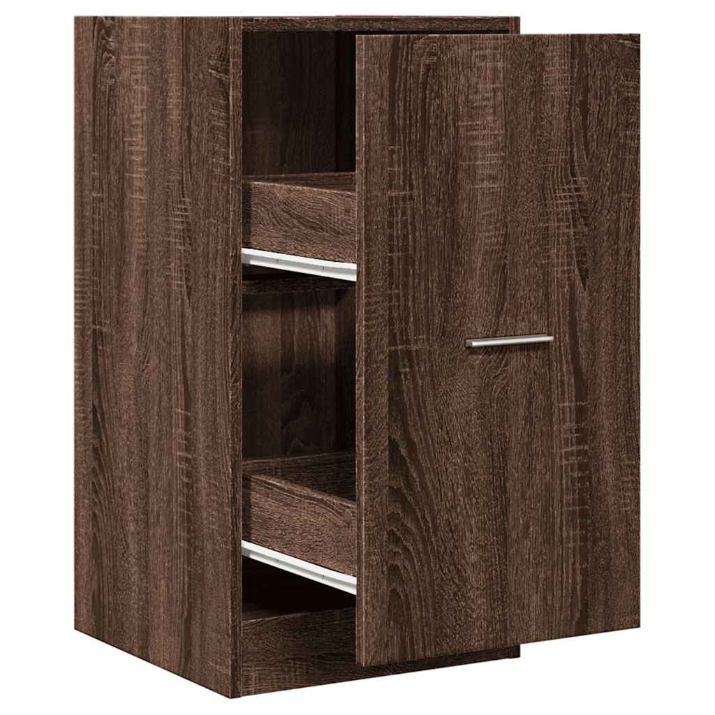 Apothekerskast 40x41x77,5 cm bewerkt hout bruin eikenkleurig