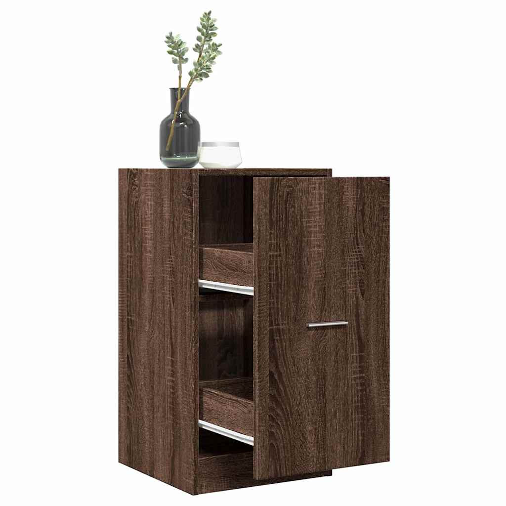 Apothekerskast 40x41x77,5 cm bewerkt hout bruin eikenkleurig