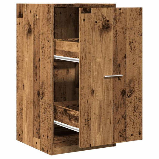 Apothekerskast 40x41x77,5 cm bewerkt hout oud houtkleurig