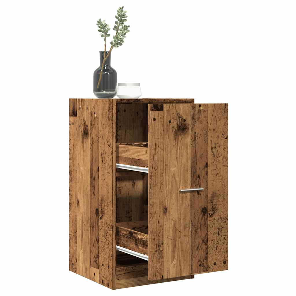 Apothekerskast 40x41x77,5 cm bewerkt hout oud houtkleurig