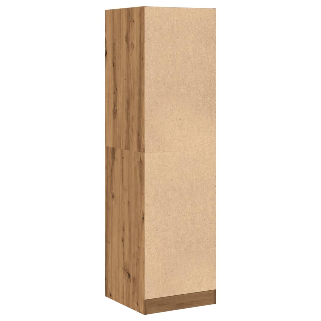 Apothekerskast 40x41x144,5 cm bewerkt hout artisanaal eiken