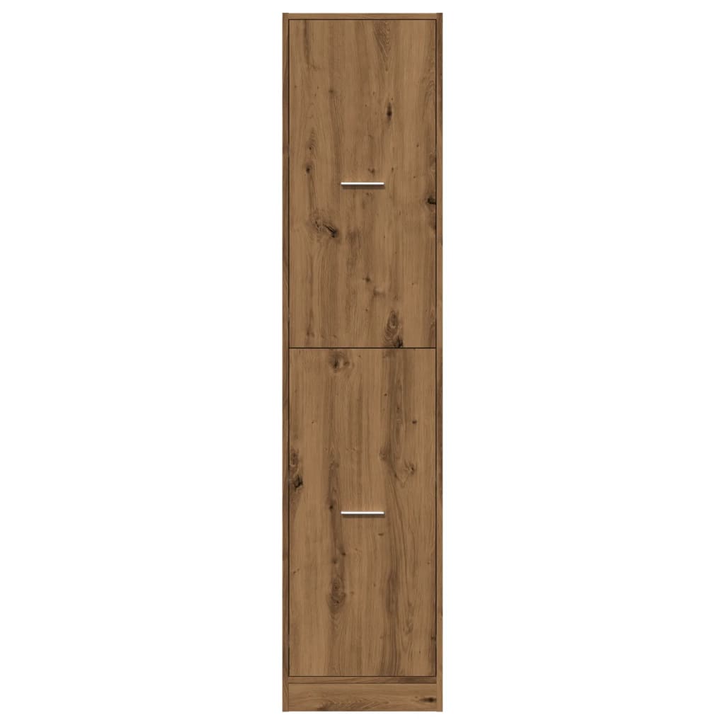 Apothekerskast 40x41x174,5 cm bewerkt hout artisanaal eiken