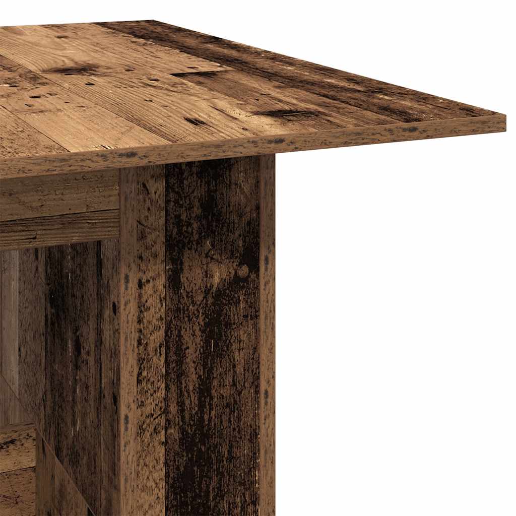 Eettafel 180x90x76 cm bewerkt hout oud houtkleurig